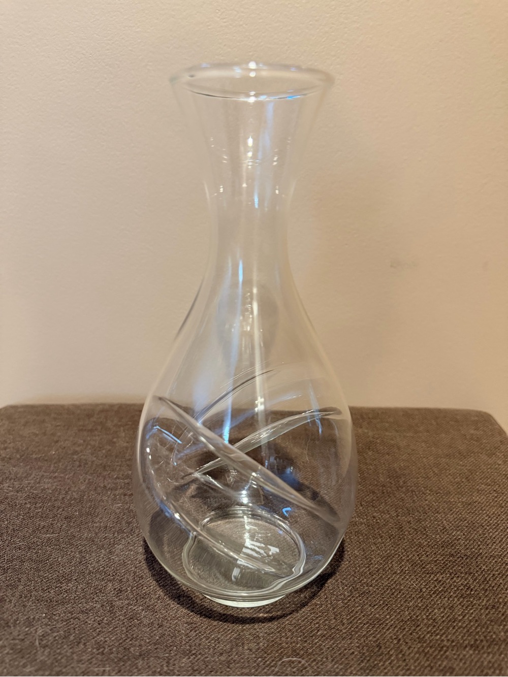 Final Touch Clear Glass Aerator Carafe